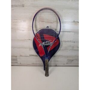 Donnay Agassi Comp 110 Tennis Racquet with Cover Grey Purple Oversized 27 inch